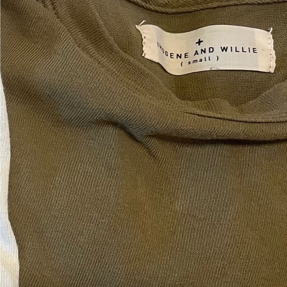 imogene + willie Olive Short Sleeve Tee